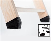 OMAN Půdní schody - Patky pro dřevěné schody 2ks DSS S-3